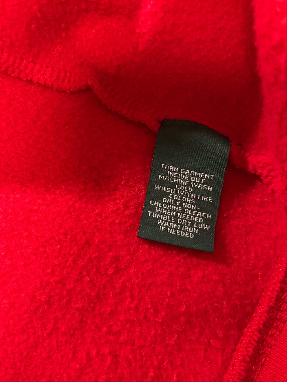 Ralph Lauren LRL Bright Red Zip-Up Hoodie - Picture 4 of 4